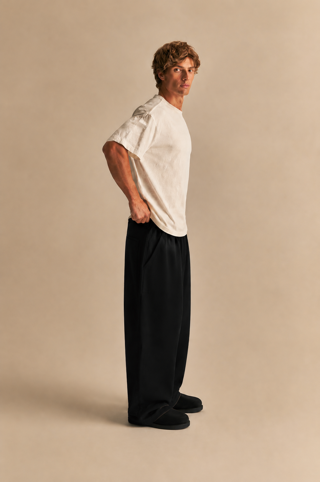 Eye Of Horus embroidered Black Sweatpants