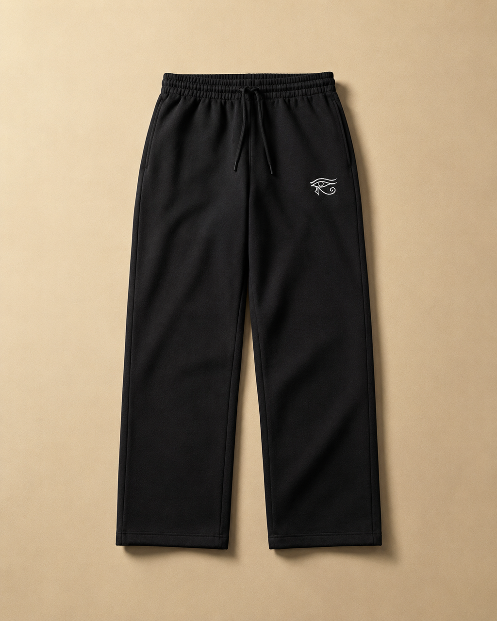 Eye Of Horus embroidered Black Sweatpants