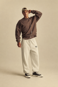 Eye Of Horus embroidered Off-White Sweatpants